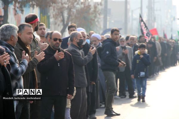 دسته عزاداری به مناسب شهادت فاطمه زهرا(س) در شهرستان قرچک