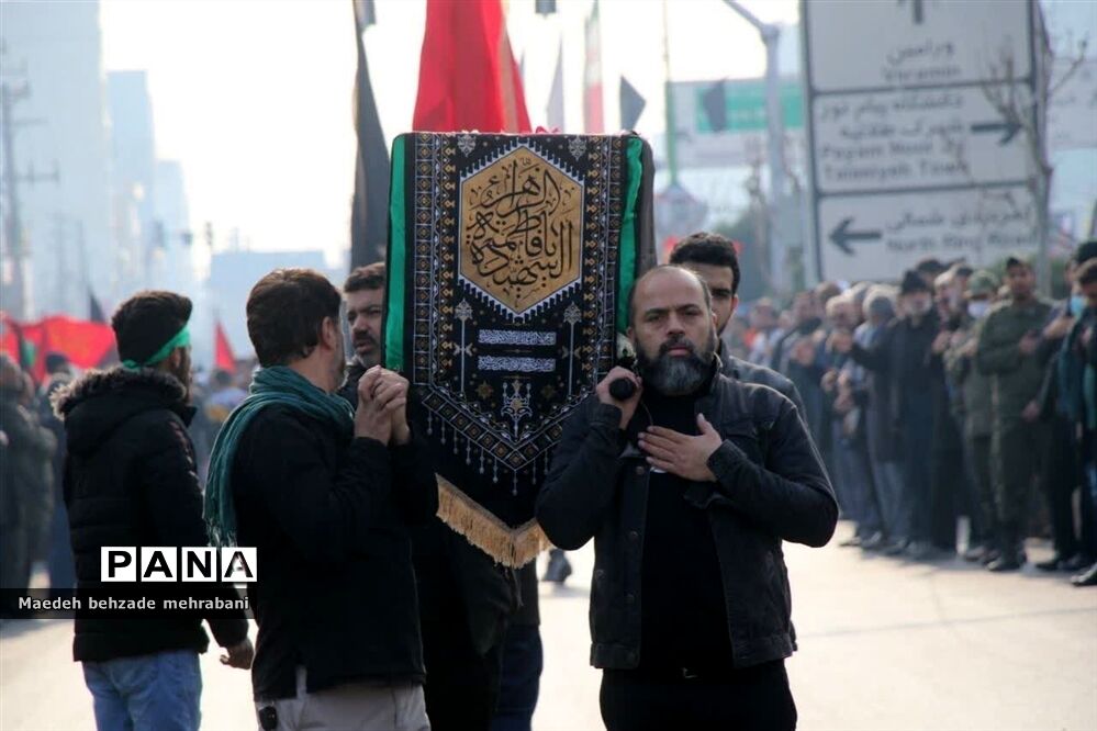 دسته عزاداری به مناسب شهادت فاطمه زهرا(س) در شهرستان قرچک