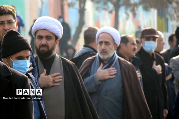 دسته عزاداری به مناسب شهادت فاطمه زهرا(س) در شهرستان قرچک