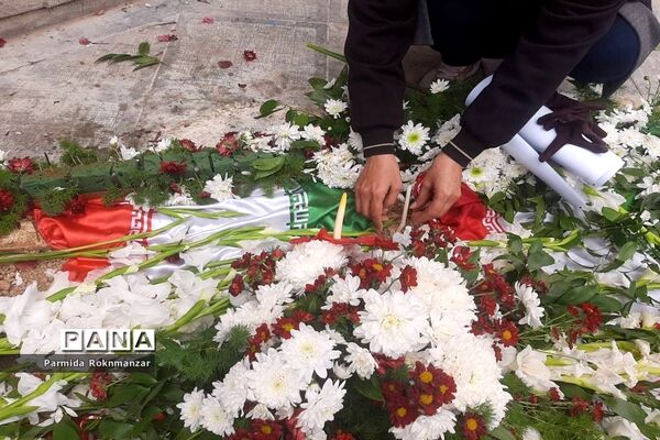 مراسم تشییع پیکر مطهر شهید گمنام  در شیراز