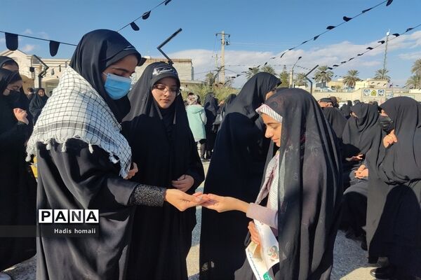 مراسم تشییع شهیدگمنام همزمان با روز شهادت حضرت زهرا(س) در شهرستان فسا