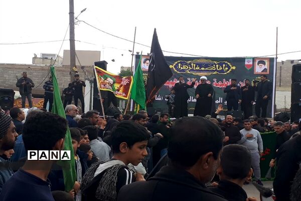 شرکت فرهنگیان و دانش‌آموزان در مراسم اجتماع بزرگ سوگواران فاطمی