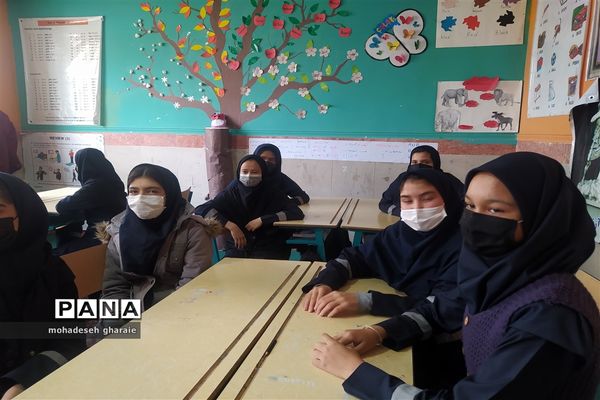 برگزاری کلاس آموزشی در زمینه بهداشت و تغذیه مناسب در دبیرستان نوشین بختیاری بخش جوادآباد