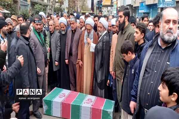 آیین استقبال و تشییع شهید گمنام در قائمشهر