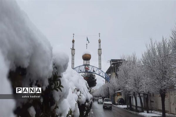 روز برفی در آباده