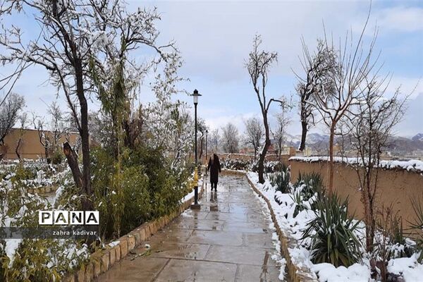روز برفی در آباده