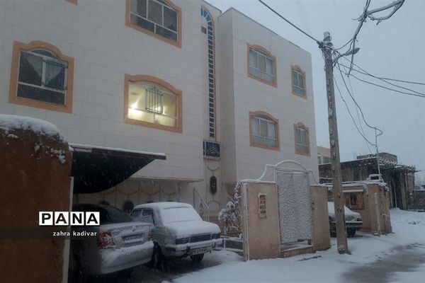 روز برفی در آباده