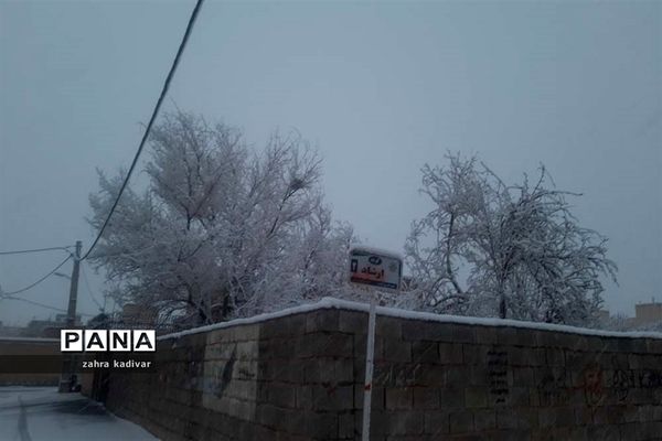 روز برفی در آباده