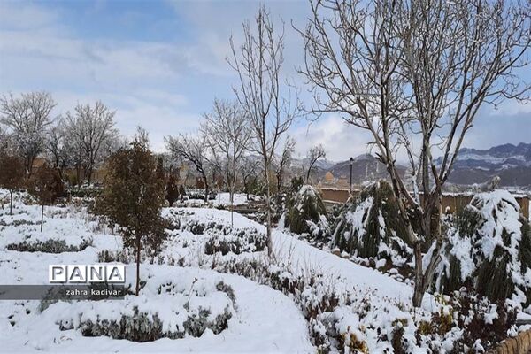 روز برفی در آباده