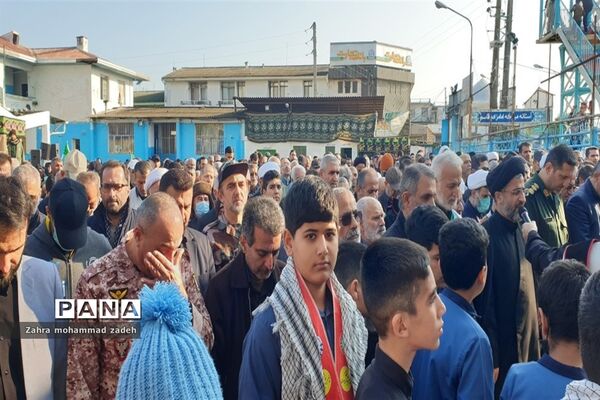 مراسم تشییع باشکوه پیکر مطهر شهید گمنام