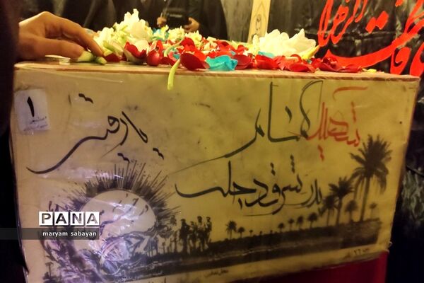 بسته بندی و توزیع ۳ هزار سیب در شبستان امام خمینی(ره) حرم شاهچراغ(ع)
