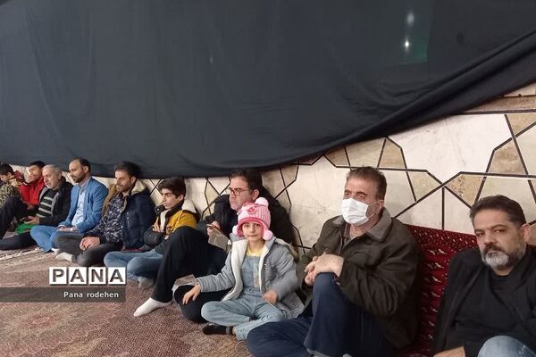 تشییع شهید گمنام در مسجد انصارالحسین رودهن