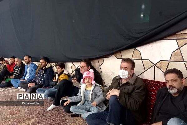 تشییع شهید گمنام در مسجد انصارالحسین رودهن