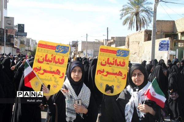 راهپیمایی 9 دی روز بصیرت و میثاق با ولایت در شهرستان بهبهان