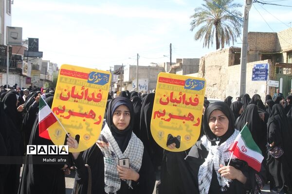 راهپیمایی 9 دی روز بصیرت و میثاق با ولایت در شهرستان بهبهان