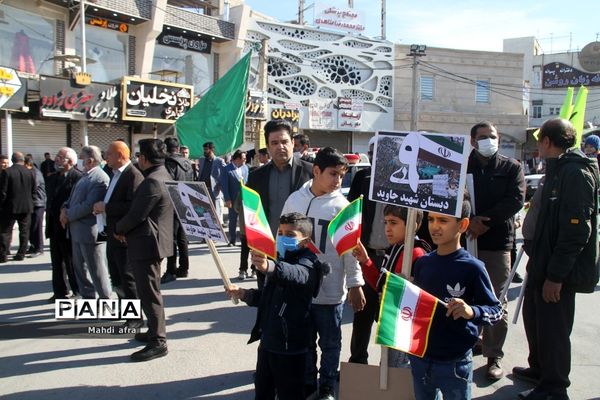 راهپیمایی 9 دی روز بصیرت و میثاق با ولایت در شهرستان بهبهان