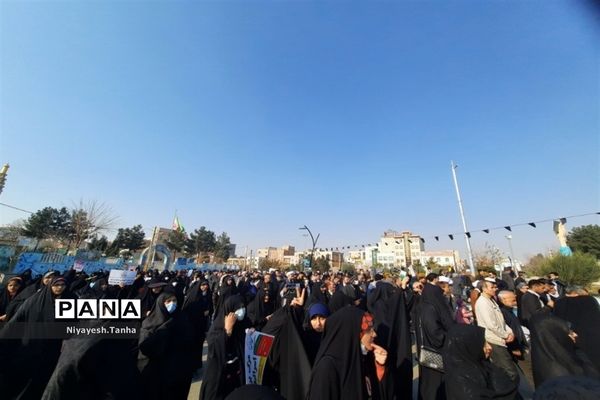 راهپیمایی حماسه نهم دی در شهرستان پاکدشت