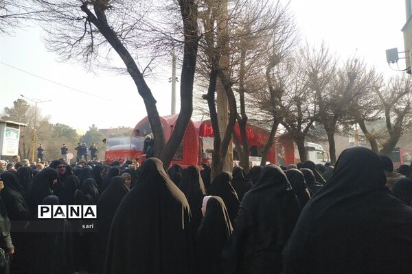 مراسم تشییع شهدای گمنام در شهرستان شاهین شهر