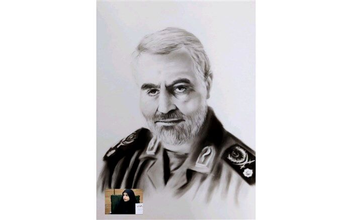طراحی چهره حاج قاسم افتخاری بزرگ است
