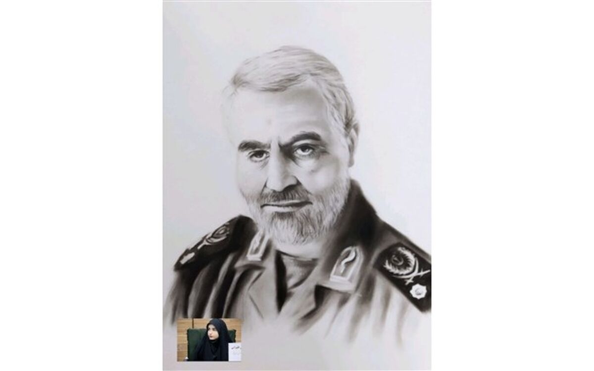طراحی چهره حاج قاسم افتخاری بزرگ است