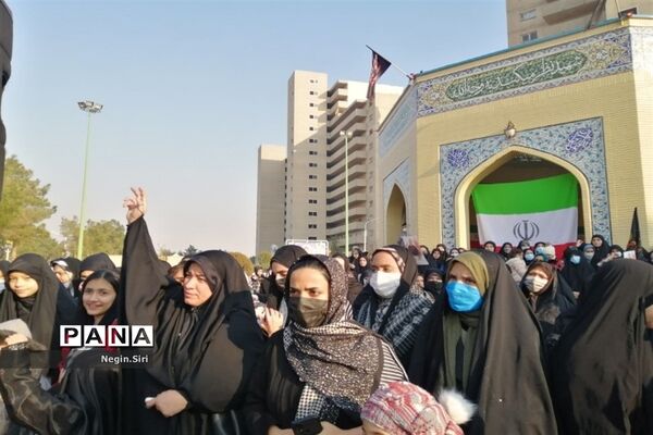 تشییع پیکر مقدس دو شهید دفاع مقدس در شهرک شهید نامجو پاکدشت