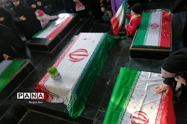 تشییع پیکر مقدس دو شهید دفاع مقدس در شهرک شهید نامجو پاکدشت