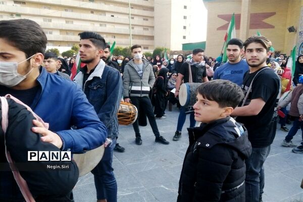 تشییع پیکر مقدس دو شهید دفاع مقدس در شهرک شهید نامجو پاکدشت
