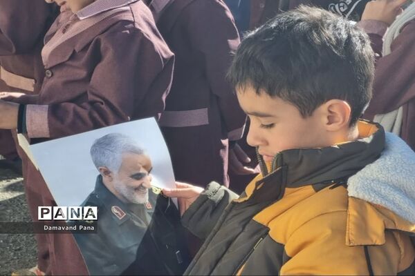 سومین سالگرد شهادت سردار دل‌ها در مدارس دماوند