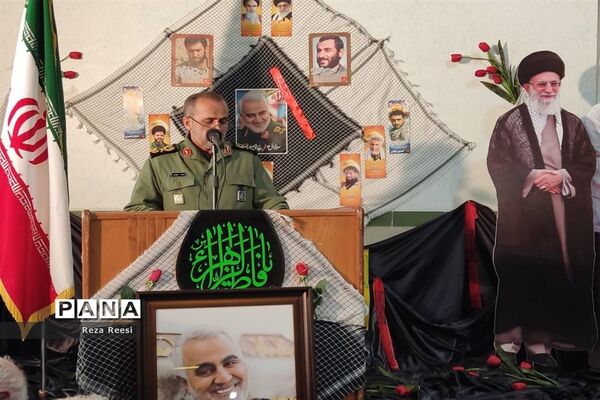 مراسم یادواره شهید سردار حاج قاسم سلیمانی در اداره‌کل آموزش و پرورش فارس
