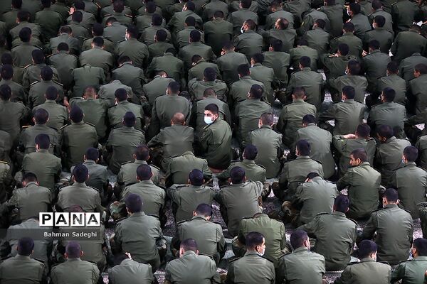 تشییع پیکر سه شهید گمنام در دانشگاه افسری امام علی(ع)