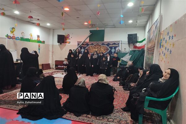 برگزاری سالگرد شهادت حاج قاسم سلیمانی در آبشناسان شهرستان رباط کریم