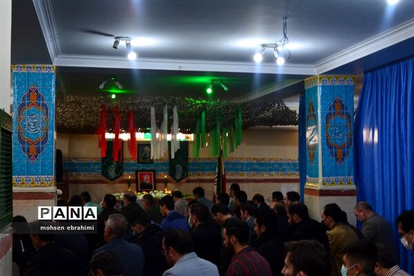 تشییع پیکر شهدای گمنام در اداره آموزش و پرورش شهرستان شهریار