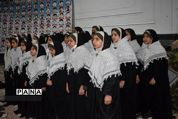 آیین سومین سالگرد شهادت سردار حاج قاسم سلیمانی و دانشجوی شهید امیرحسین قربانی در بهاباد