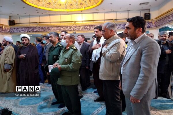 بزرگداشت هفتمین روز خاکسپاری شهید گمنام در اداره‌کل آموزش و پرورش فارس