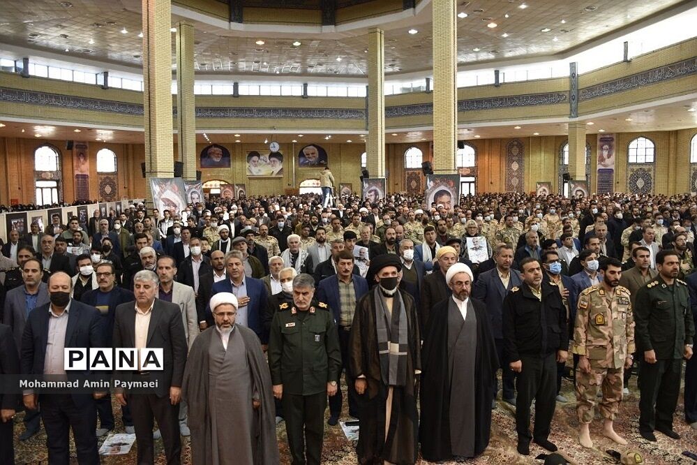 مراسم بزرگداشت سالگرد شهادت حاج‌قاسم‌سلیمانی در ایلام
