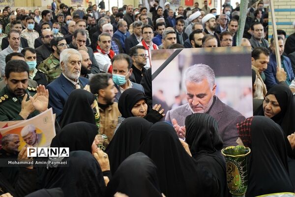 مراسم بزرگداشت سالگرد شهادت حاج‌قاسم‌سلیمانی در ایلام