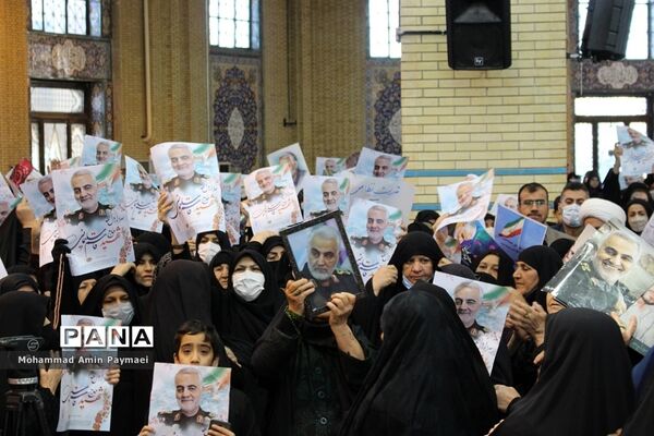 مراسم بزرگداشت سالگرد شهادت حاج‌قاسم‌سلیمانی در ایلام