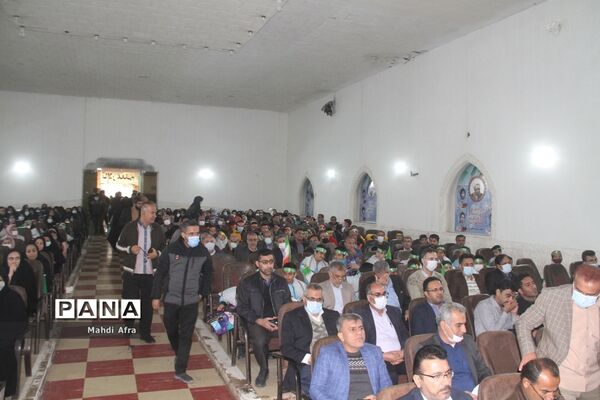 برگزاری سومین سالگرد شهادت حاج قاسم سلیمانی در تالار معلم شهرستان بهبهان