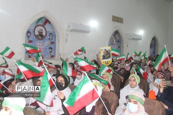 برگزاری سومین سالگرد شهادت حاج قاسم سلیمانی در تالار معلم شهرستان بهبهان