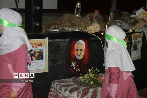 برگزاری سومین سالگرد شهادت حاج قاسم سلیمانی در تالار معلم شهرستان بهبهان