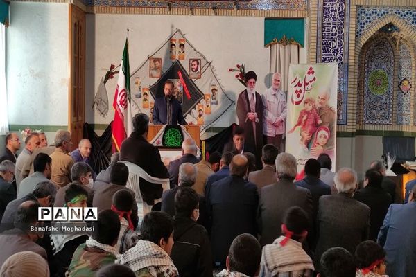 تجدید پیمان فرزندان حاج قاسم با شهدا در شیراز