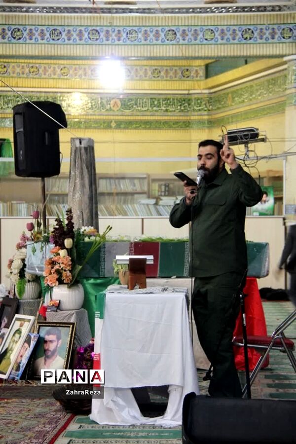 مراسم وداع با 2 شهید‌ گمنام در ورامین