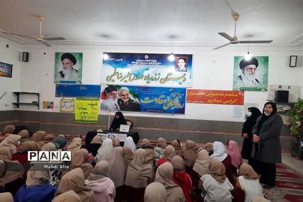 برگزاری مراسم گرامیداشت سالگرد شهادت حاج قاسم سلیمانی در مدارس شهرستان بهبهان