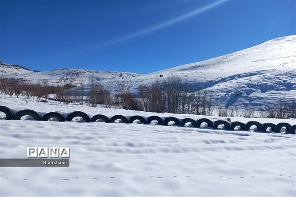 طبیعت برفی روستای دره بید شهرستان کوهرنگ