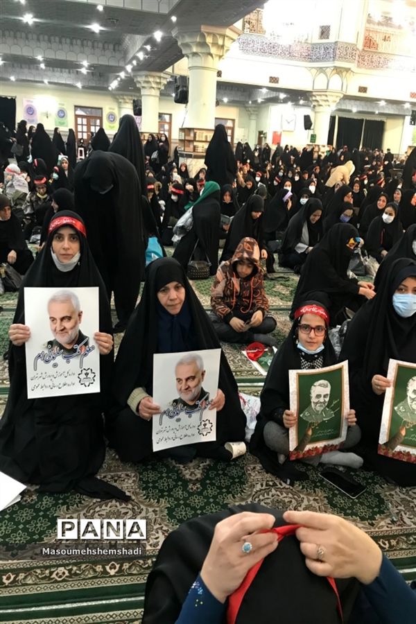 تجدید میثاق فرهنگیان  منطقه ۱۲ با حاج قاسم