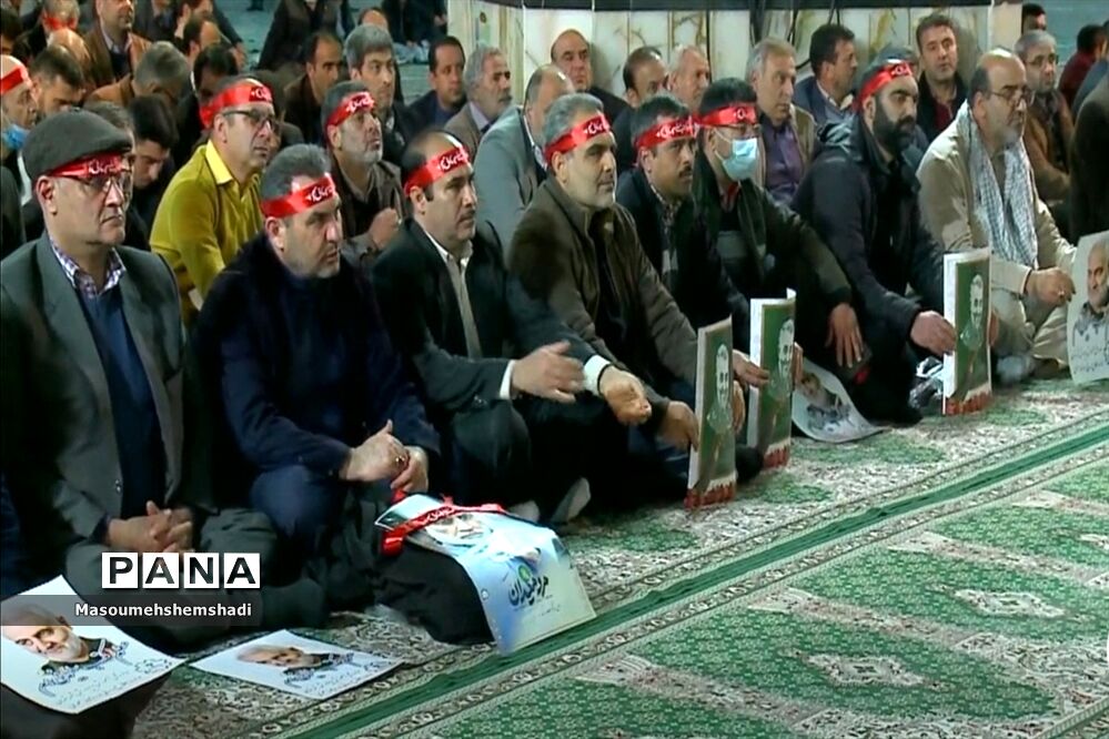 تجدید میثاق فرهنگیان  منطقه ۱۲ با حاج قاسم