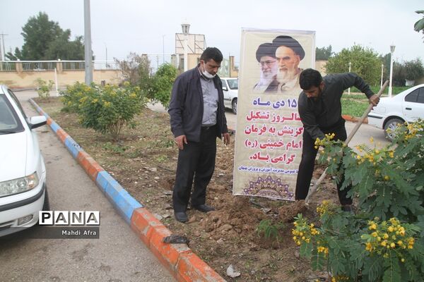 تقدیر از گزینشگران و کاشت نهال به مناسبت سالروز تشکیل نهاد گزینش در شهرستان بهبهان