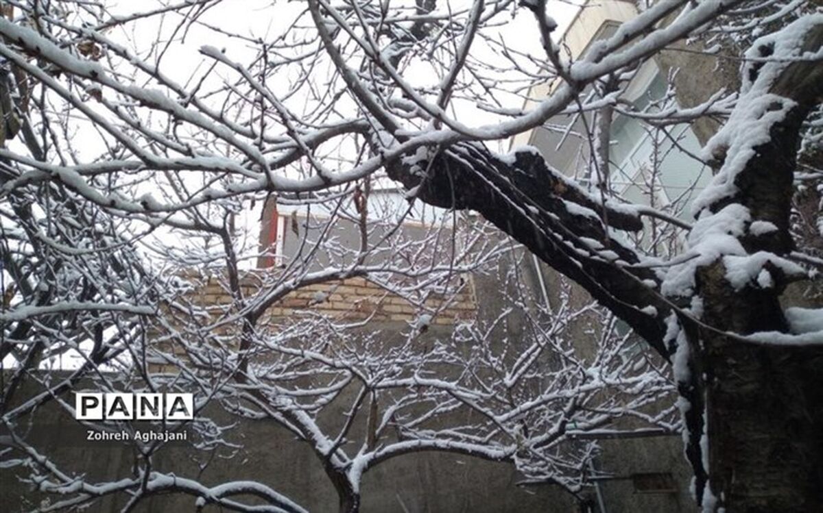 بارش برف و باران در محورهای مواصلاتی ۶ استان کشور