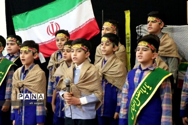 وداع خاطره‌انگیزدانش‌آموزان شهریار با شهدای گمنام