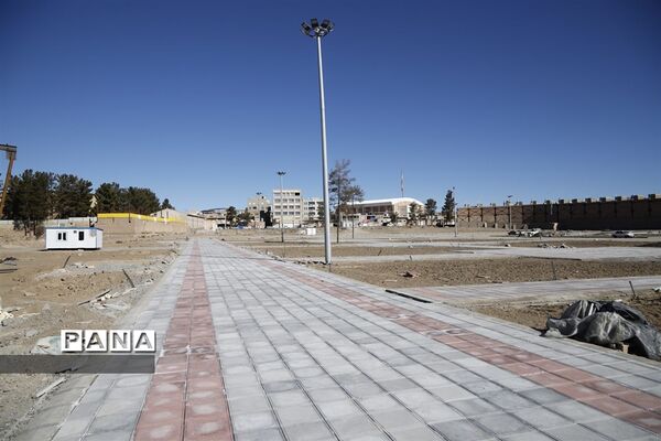 عملیات اجرایی باغ شهرداری بیرجند